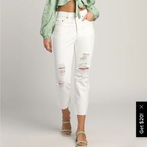 Levi’s 501 cropped straight leg jeans
